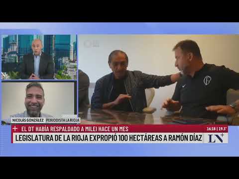 Legislatura de La Rioja expropió 100 hectáreas a Ramón Díaz