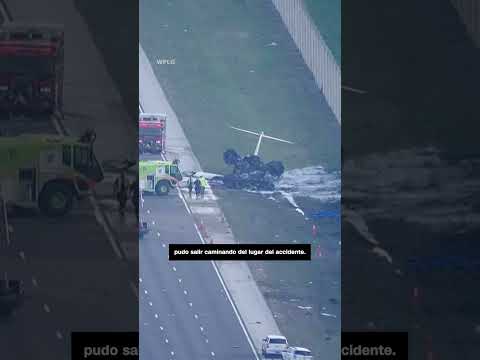 Dos muertos tras choque de avioneta en carretera de Florida