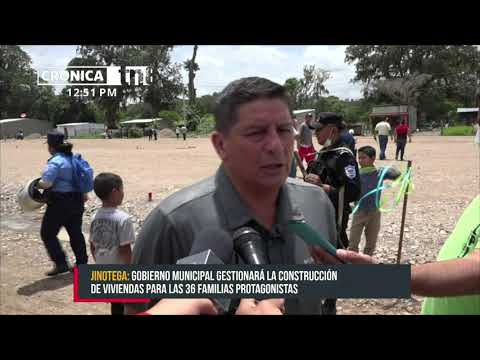 Entregan lotificación a 36 familias del proyecto Bismarck Martínez en Jinotega - Nicaragua