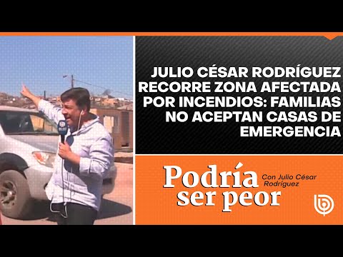 Julio César Rodríguez recorre zona afectada por incendios en Viña del Mar