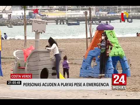 Decenas de personas visitaron playas de la Costa Verde pese a la cuarentena