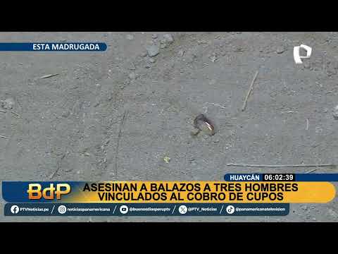 Tres hombres fueron asesinados por sicarios en la zona K de Huaycán