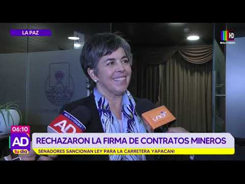 Senadores rechazan la firma de contratos mineros