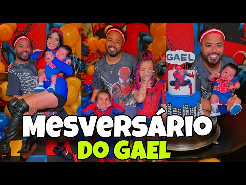 hytalo fez a festa do Gael de 1 mês de vida + kamylinha quer mais tatuagens