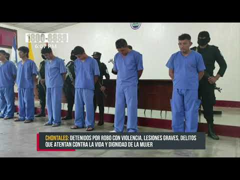 Atrapan a 10 delincuentes de alta peligrosidad en Chontales - Nicaragua