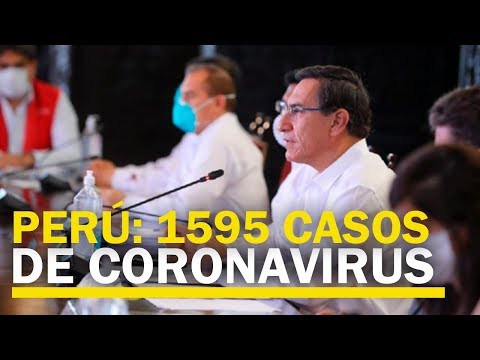PERÚ: 1595 casos positivos de COVID-19