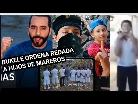 NAYIB BUKELE ORDENA REDADA DE HIJOS DE MAREROS EN EL SALVADOR!