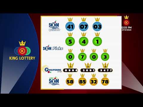 King Lottery SXM EN VIVO ? Resultados Sábado 27 Abril 2024 - 12:30PM