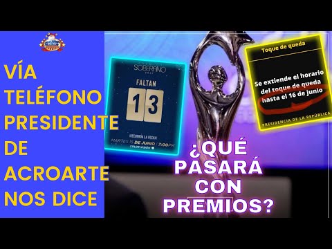 Soberano FEOS por Toque de Queda. Extensión agarra fecha de los premios el próximo martes