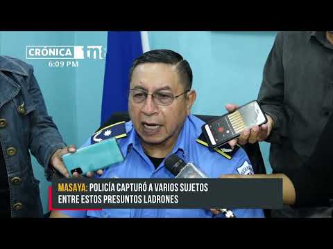 Cae docena de supuestos delincuentes en Masaya - Nicaragua