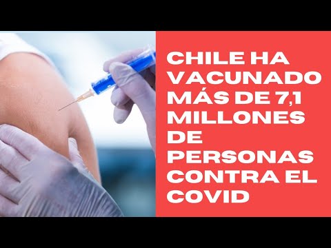 Chile en su plan de vacunación ha vacunado más de 7,1 millones de personas contra el COVID