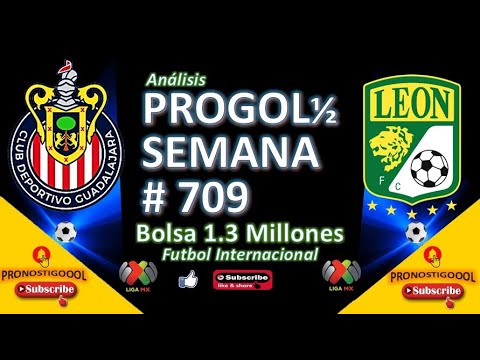 Progol Media Semana # 709 Bolsa Inicial de 1.3 MILLONES