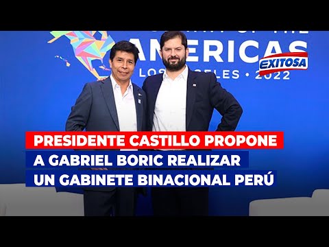 Presidente Castillo propone a Gabriel Boric realizar un Gabinete Binacional Perú-Chile en Chota
