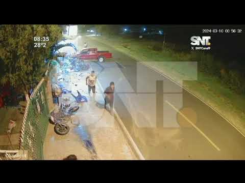 Brutal accidente en Nueva Colombia