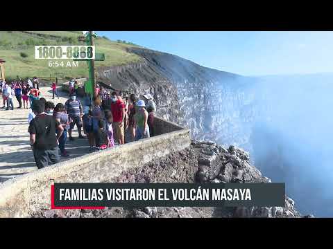 Familias disfrutan las bellezas que ofrece el «Parque nacional volcán Masaya» - Nicaragua