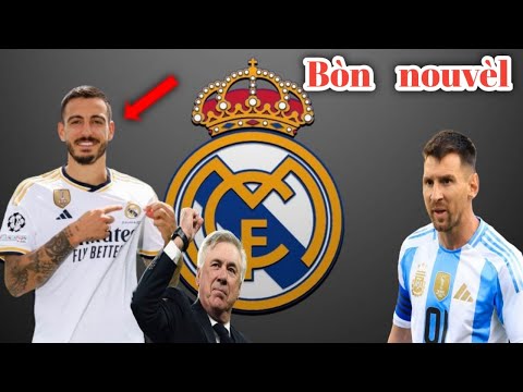 Sa fenk tonbe .. Bòn nouvèl .. Real Madrid nouvo kontra .. Messi fè koze