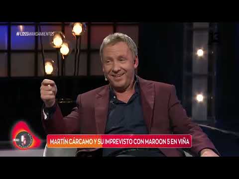 Martín Cárcamo y la tensa visita de Maroon 5 al Festival de Viña. TBT, Canal 13.