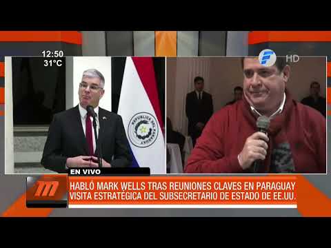Mark Wells habló tras reuniones claves en Paraguay