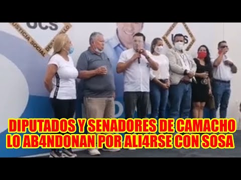 FERNANDO CAMACHO SE QU3DA SOLO DIPUTADOS Y SENADORES DE CREEMOS SE FU3RON CON OTRO CANDIDATO..