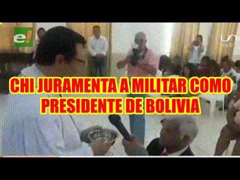 MILITAR FUE JURAMNETADO COMO PRESIDENTE DE BOLIVIA POR CHI HYUN CHUNG...