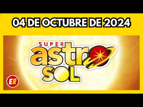 Resultado del ASTRO SOL del viernes 04 de octubre de 2024