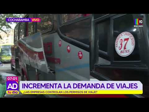 Cochabamba: Incrementa la demanda de viajes por el feriado largo