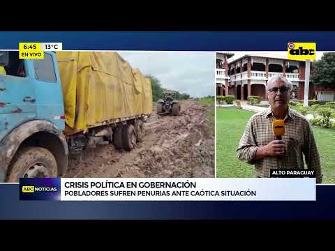 Crisis política en gobernación del Alto Paraguay