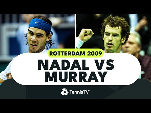 Tennis 🎾 Rafa Nadal vs Andy Murray: First Ever Meeting In An ATP Final! Rotterdam 2009 Highlights