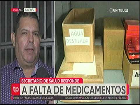 20082022   ROBERTO VARGAS   SECRETARIO MUNICIPAL DE SALUD RESPONDE A FALTA DE MEDICAMENTOS   UNITEL