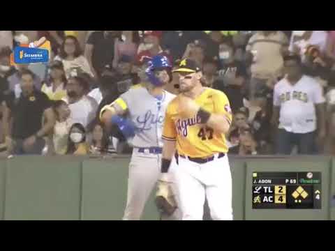 ?~ Luis Barrera conecta Hit Remolcador para que el Licey se acerquen 4-3 ??