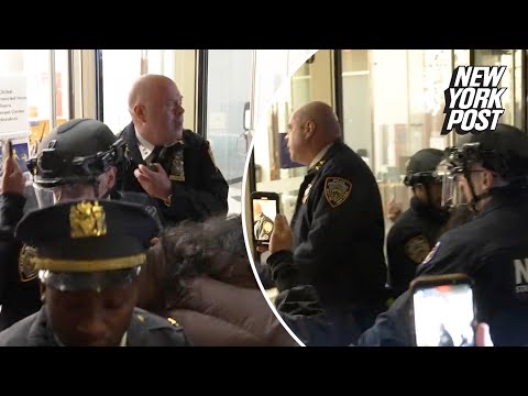 Shocking video shows anti-Israel protesters at NYU swarm NYPD chief and his officers
