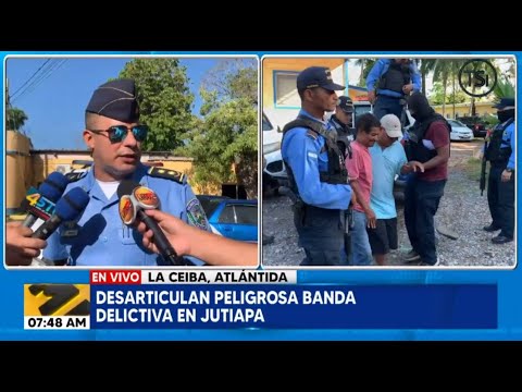 Policía captura a banda delictiva en Jutiapa, Atlántida