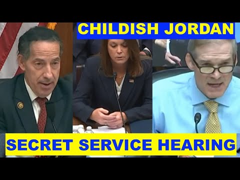 RASKIN STAYS ADULT AS JIM JORDAN SCREAMS AT SECRET SERVICE - TRUMP SHOT HEARING - JUST IN