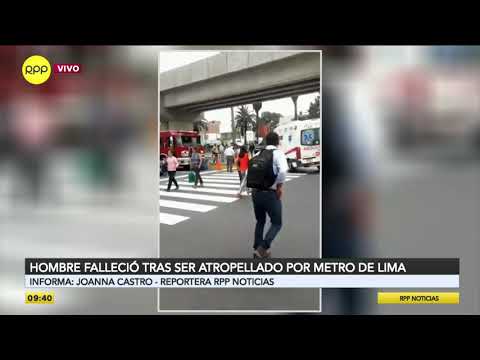 Hombre murió arrollado por tren del Metro de Lima en la Estación Angamos