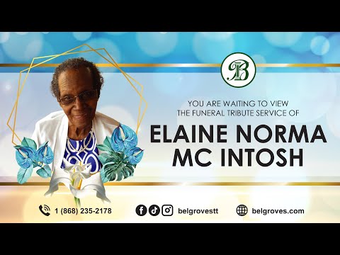 Elaine Norma Mc Intosh Tribute Service