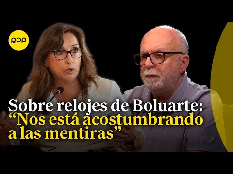 Sobre relojes de Dina Boluarte: La presidenta debe defenderse sola