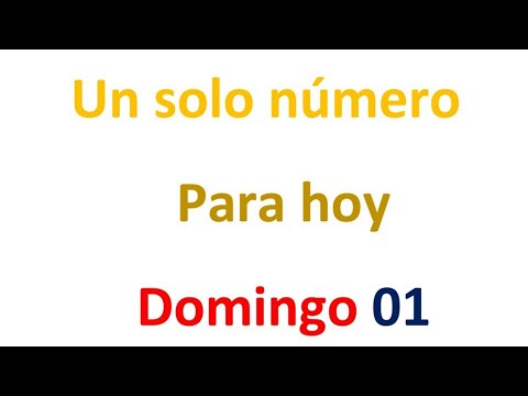 Un solo número para hoy Domingo 01 de septiembre, El campeón de los números