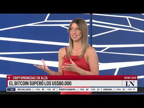 Criptomonedas en alza: el Bitcoin superó los US$60.000. El análisis de Lara López Calvo