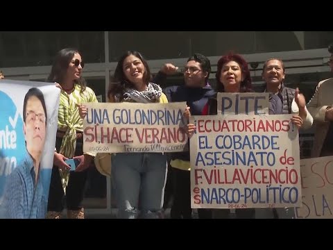 Supporters, family of murdered Ecuador presidential candidate Fernando Villavicencio call for justic