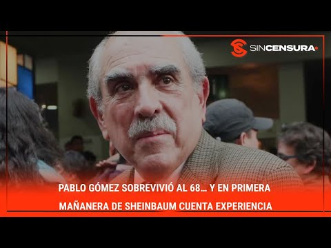 #PabloGomez SOBREVIVIÓ al 68… Y en PRIMERA #mañanera de #Sheinbaum cuenta experiencia