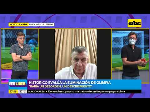 Ever Hugo Almeida evalúa la eliminación de Olimpia