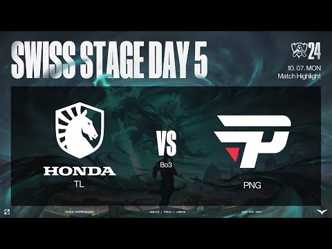 TL vs PNG 매치 하이라이트 | 스위스 스테이지 Day5 | 10.07 | 2024 월드 챔피언십