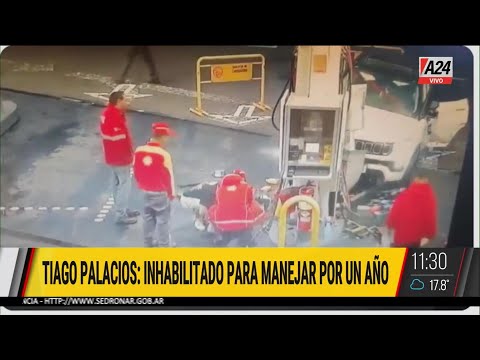 EXCLUSIVO: así chocó Thiago Palacios bajó del auto y no se acercó a la persona lesionada
