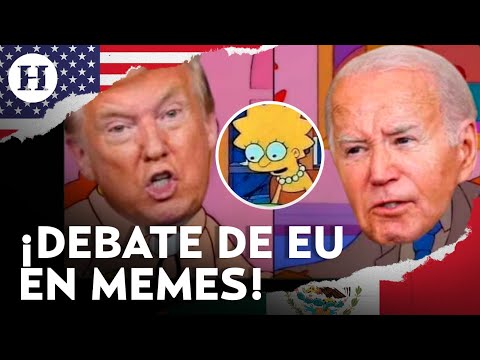 Titubeos de Biden, juicios de Trump y ¿Dónde está Melania? Los memes del primer debate de EU