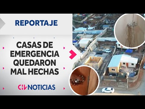 REPORTAJE | Denuncian que viviendas de emergencia tras incendios en Valparaíso fueron mal instaladas