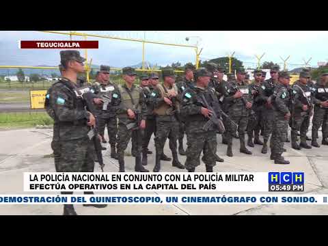 La Policía Nacional junto a la Policía Militar efectúa operativos en la capital