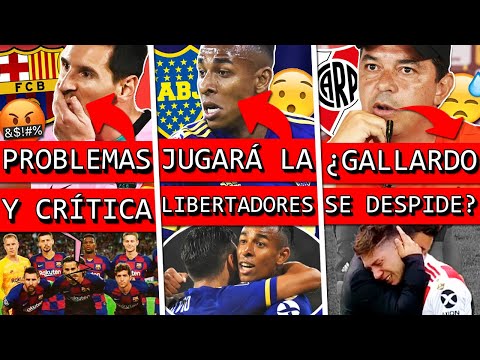 GRIETA en BARÇA y MESSI criticado x ESTO+ VILLA jugará AHORA en BOCA+ GALLARDO se ¿DESPIDE de RIVER