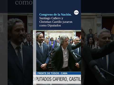 Santiago Cafiero y Christian Castillo juraron como Diputados; Congreso de la Nación