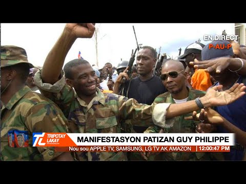 Flash! Guy Philippe debake Port-au-Prince? Nan manifestasyon jodi Dimanch lan LIVE