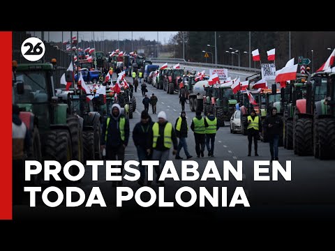 POLONIA | Agricultores polacos bloquean la frontera con Ucrania